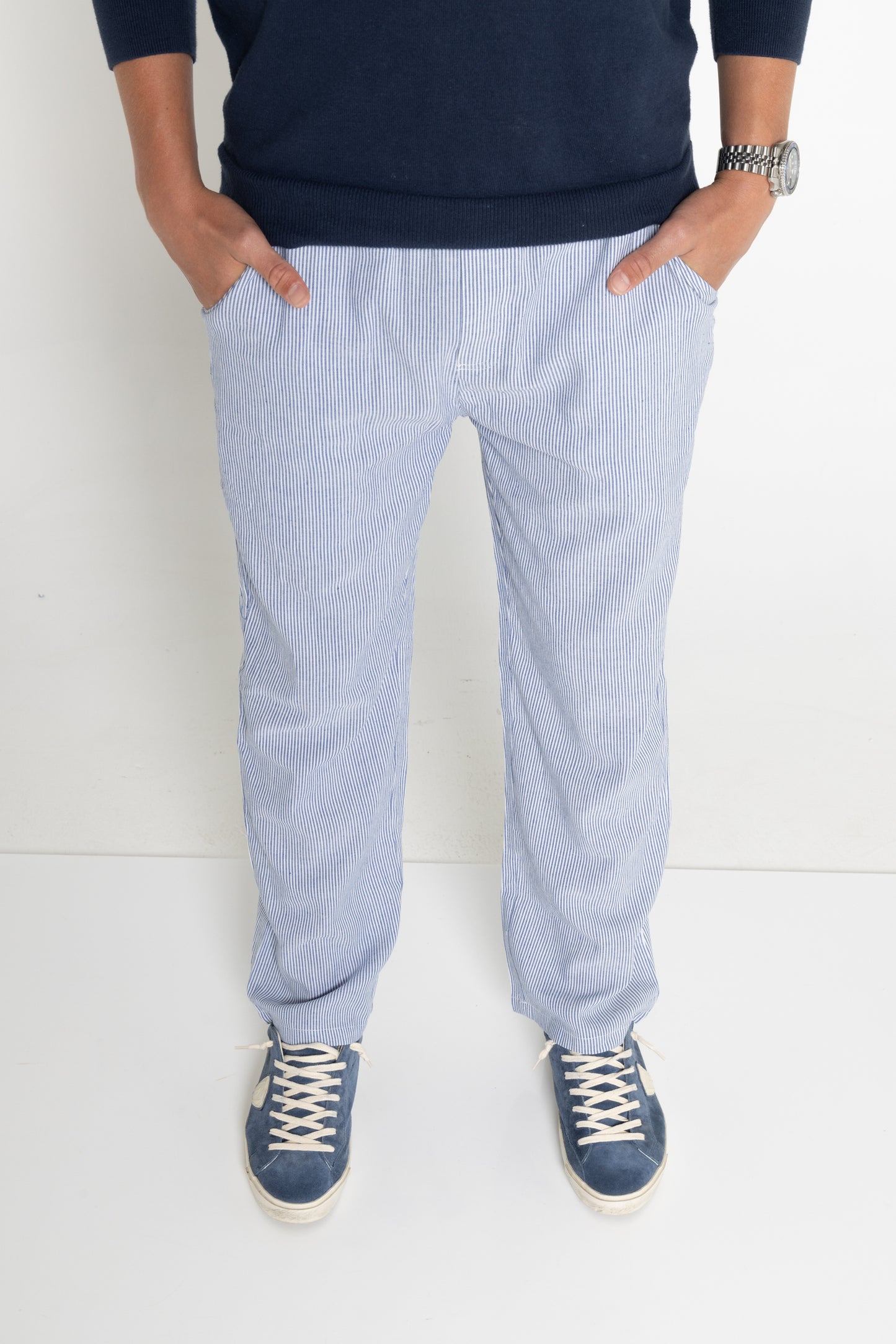 AMALFI STRIPED LINEN PANTS