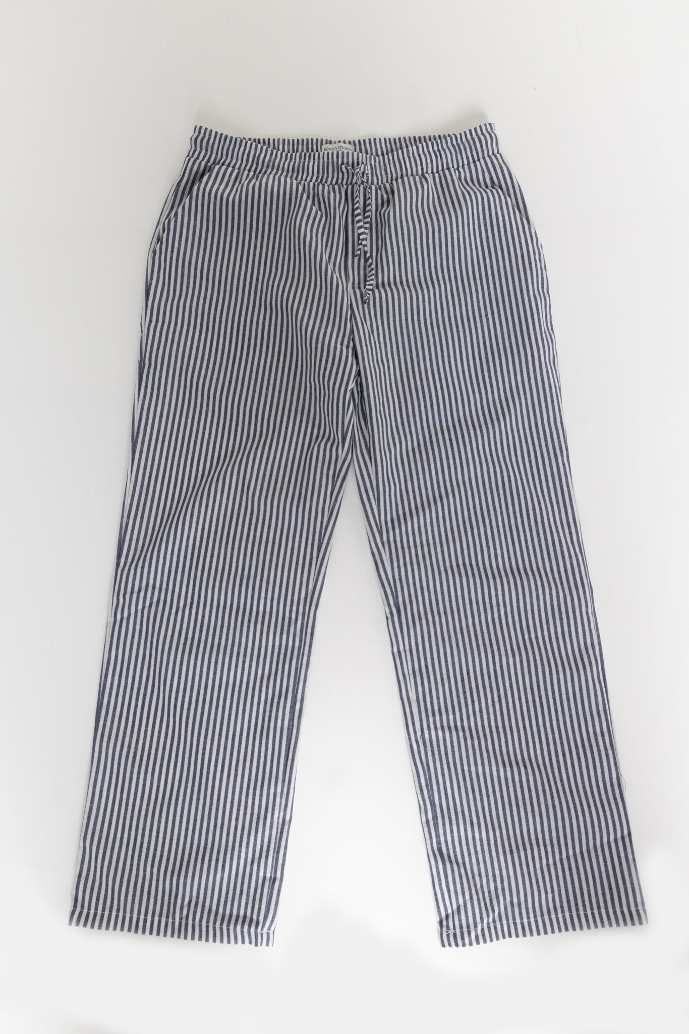 MONACO STRIPED LINEN PANTS