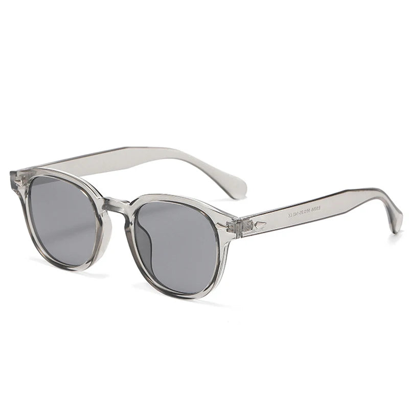Round Sunglasses — Transparent / Black