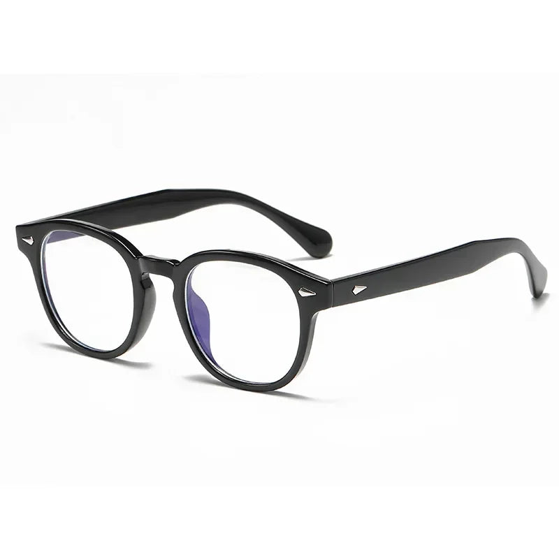 Round Sunglasses — Black / Clear