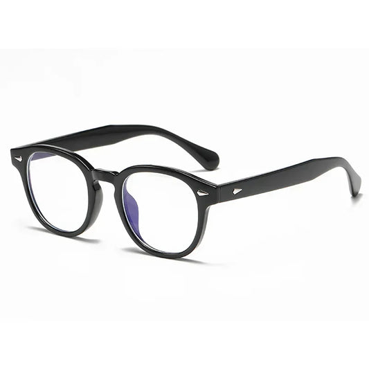 Round Sunglasses — Black / Clear