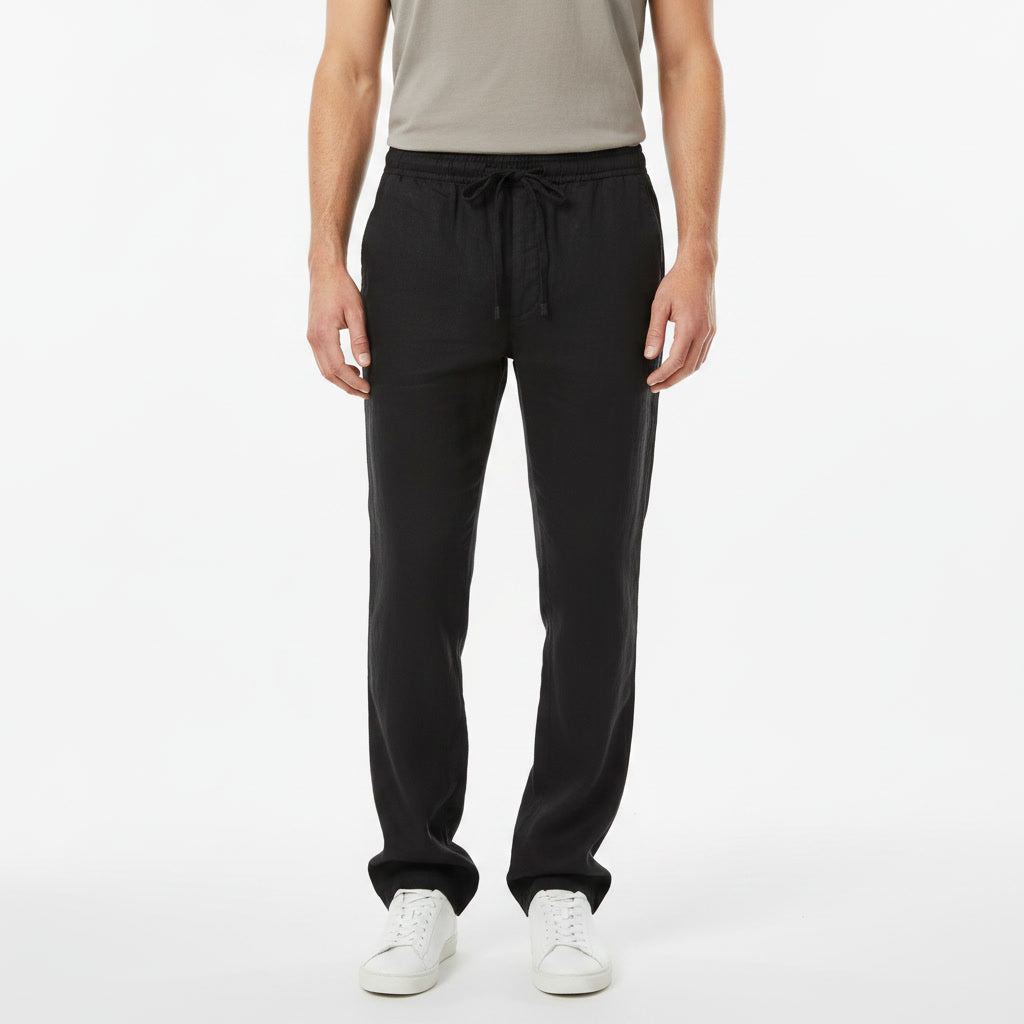 Linen Pants — Black