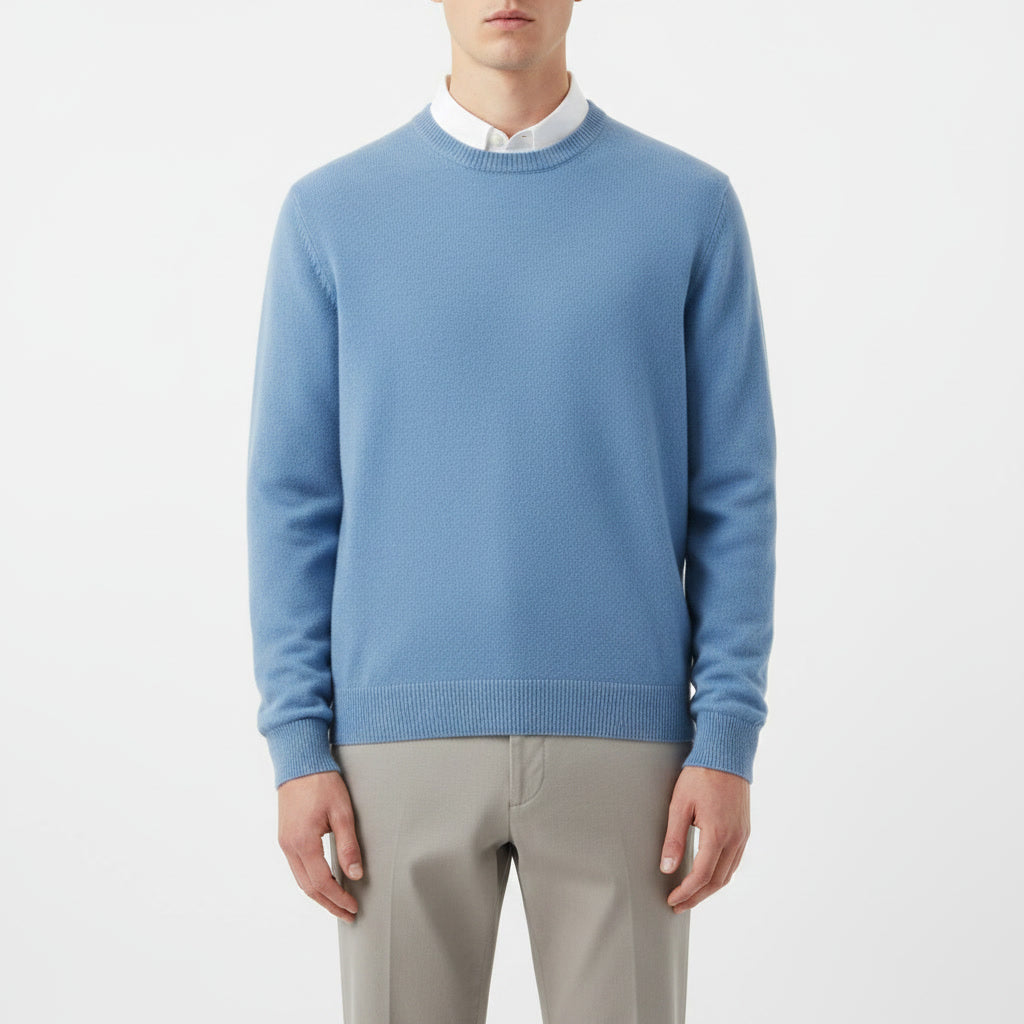 Cashmere Sweater — Light Blue