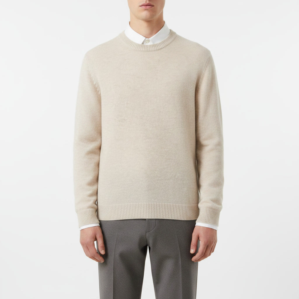 Cashmere Sweater — Beige