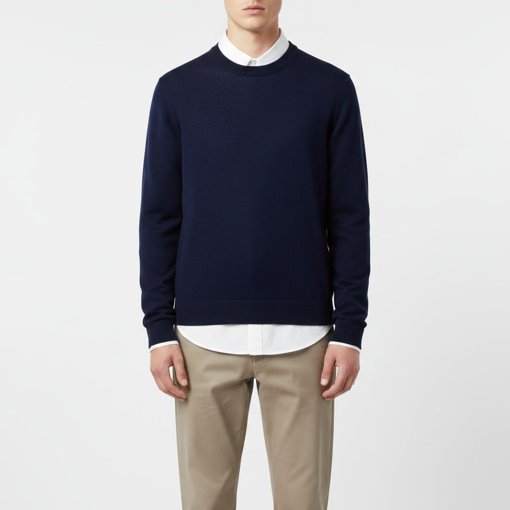 Cashmere Sweater — Navy