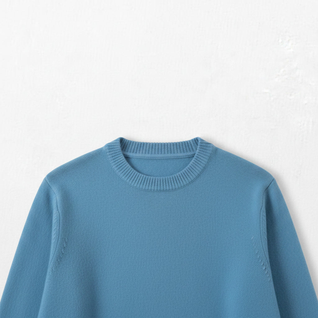 Cashmere Sweater — Light Blue
