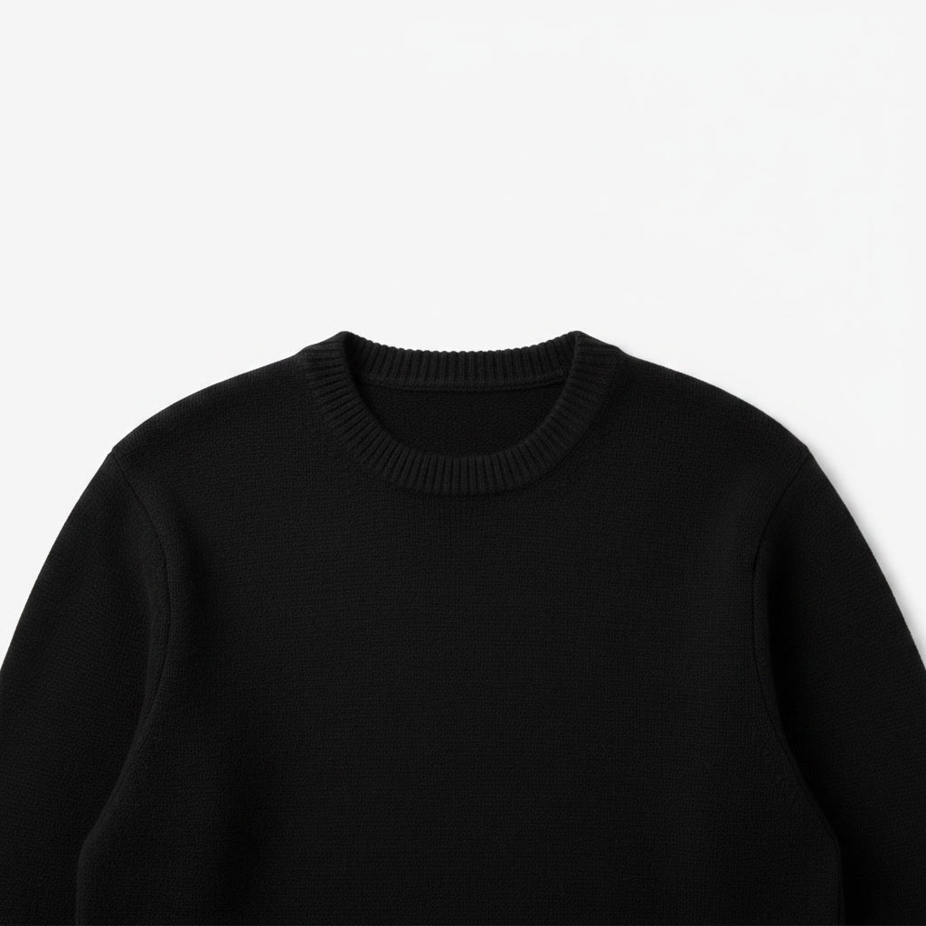 Cashmere Sweater — Black