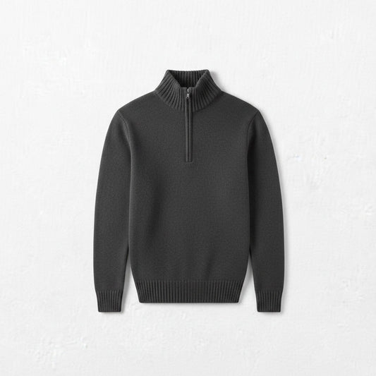 Quarter Zip — Dark Grey