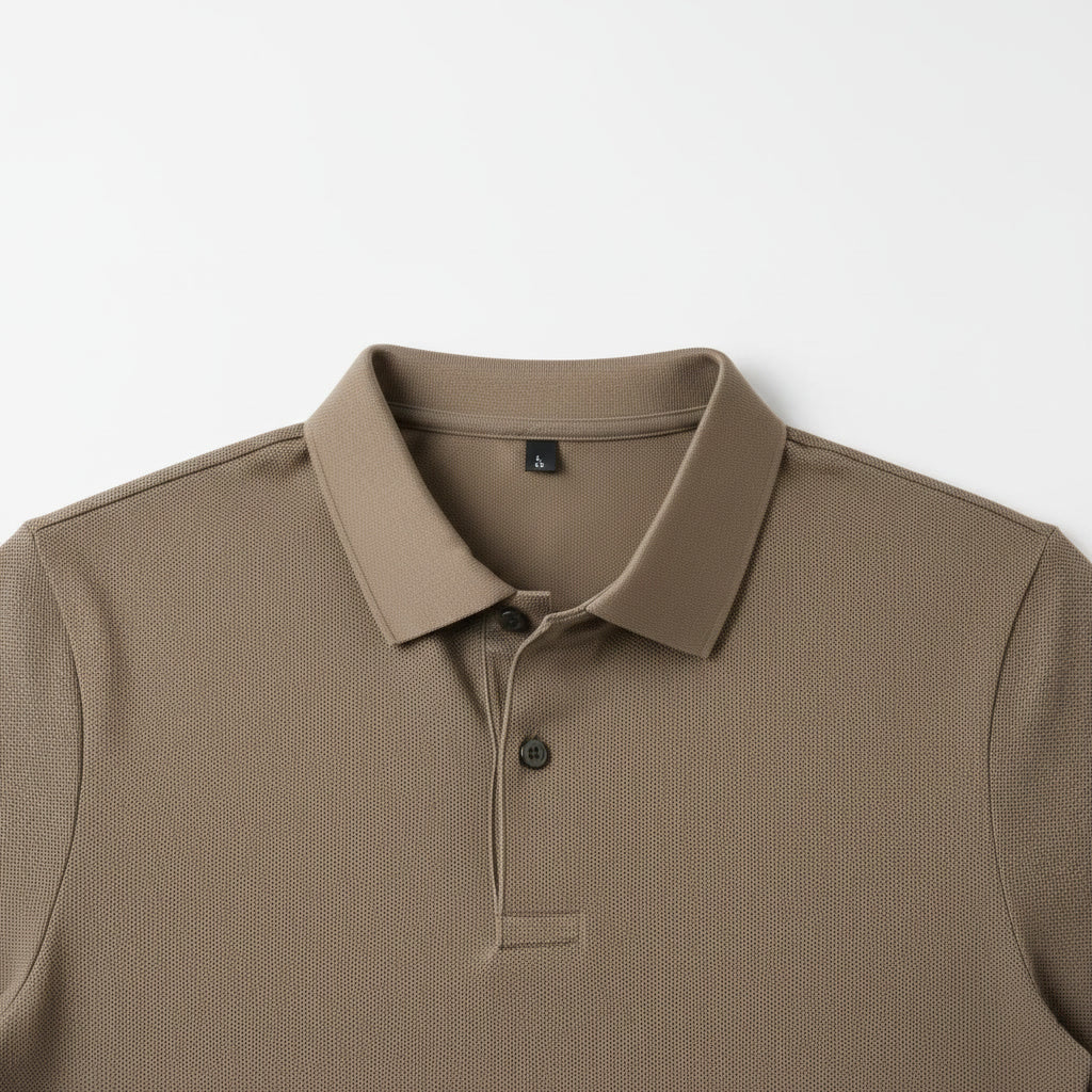Polo Shirt — Coffee