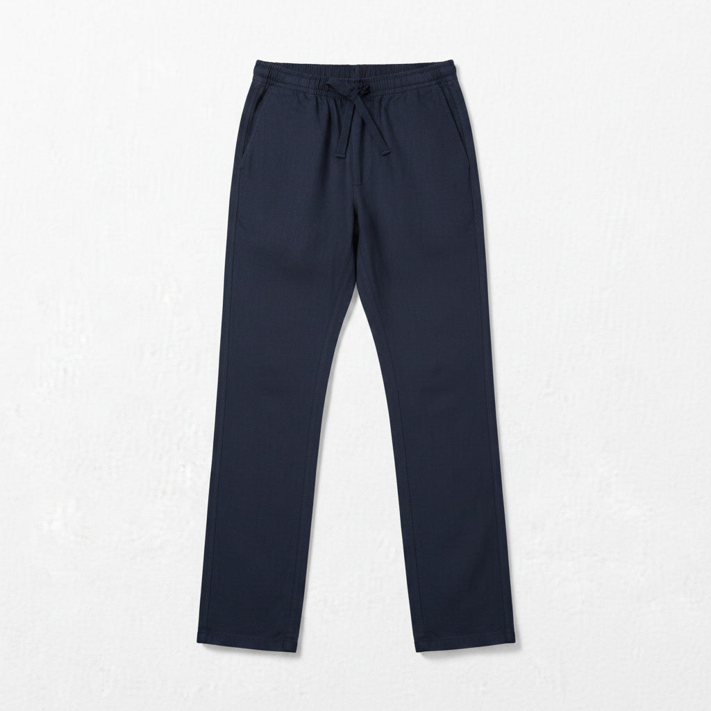 Linen Pants — Navy