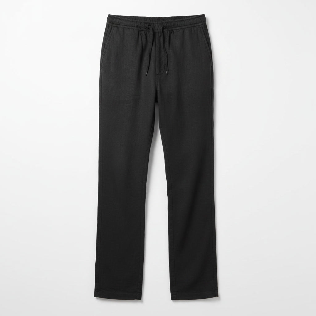 Linen Pants — Black