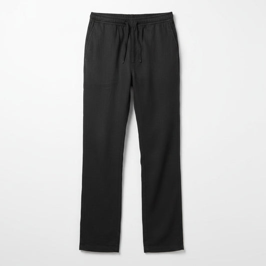 Linen Pants — Black