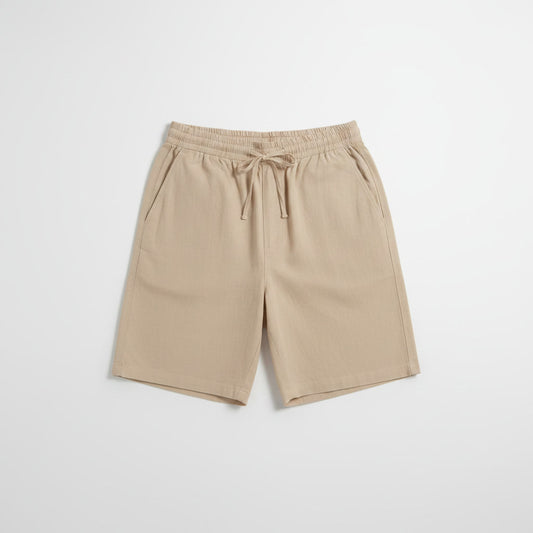 Linen Shorts — Khaki
