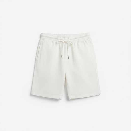 Linen Shorts — White