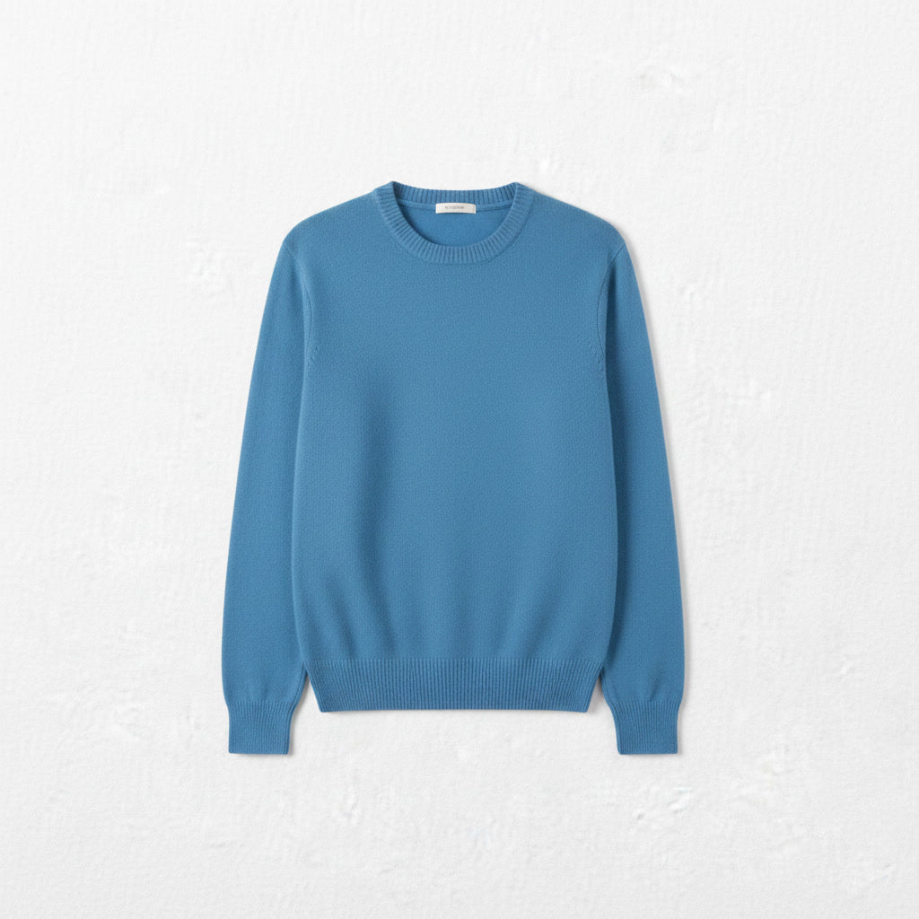 Cashmere Sweater — Light Blue