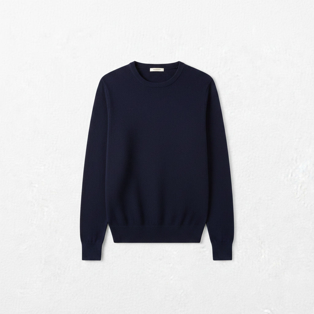 Cashmere Sweater — Navy