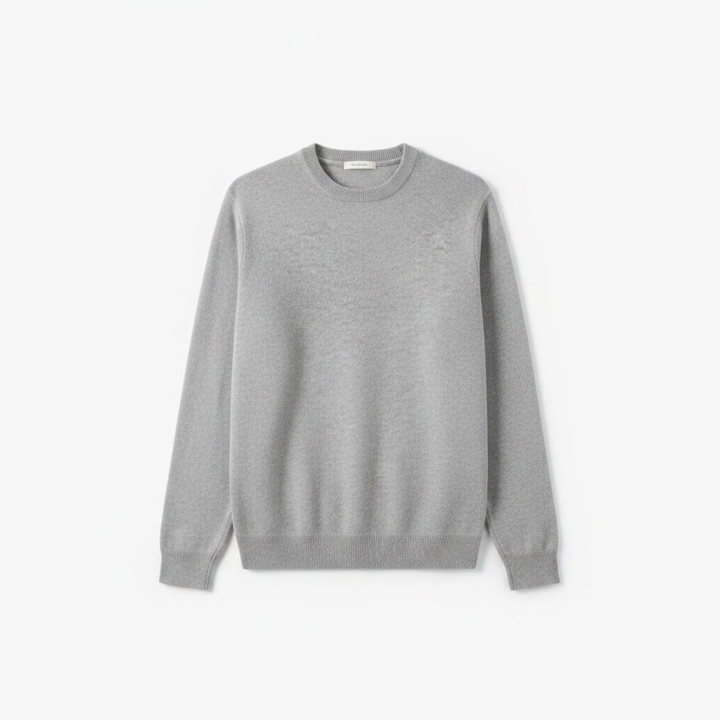 Cashmere Sweater — Light Grey
