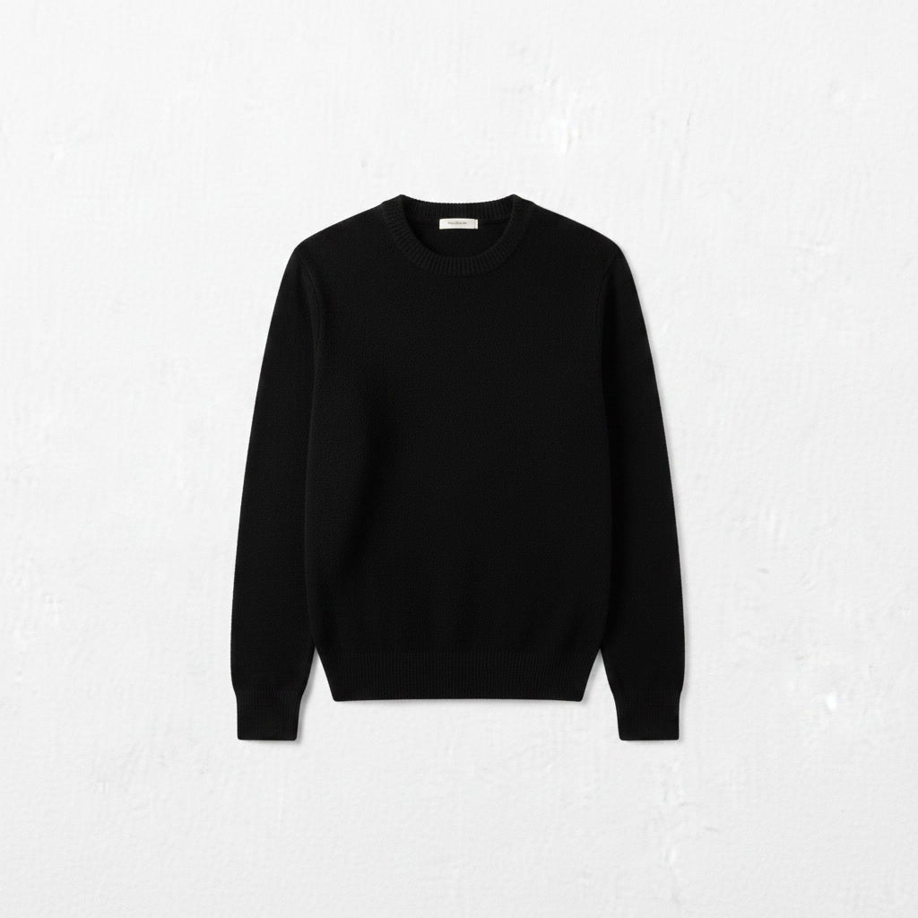 Cashmere Sweater — Black