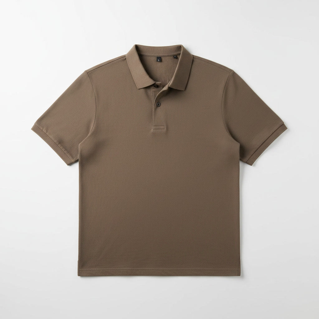 Polo Shirt — Coffee