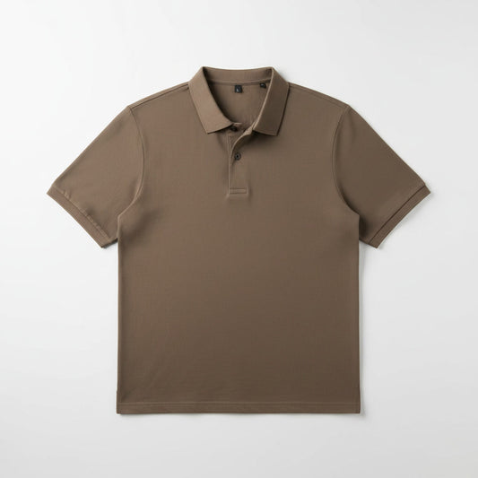 Polo Shirt — Coffee