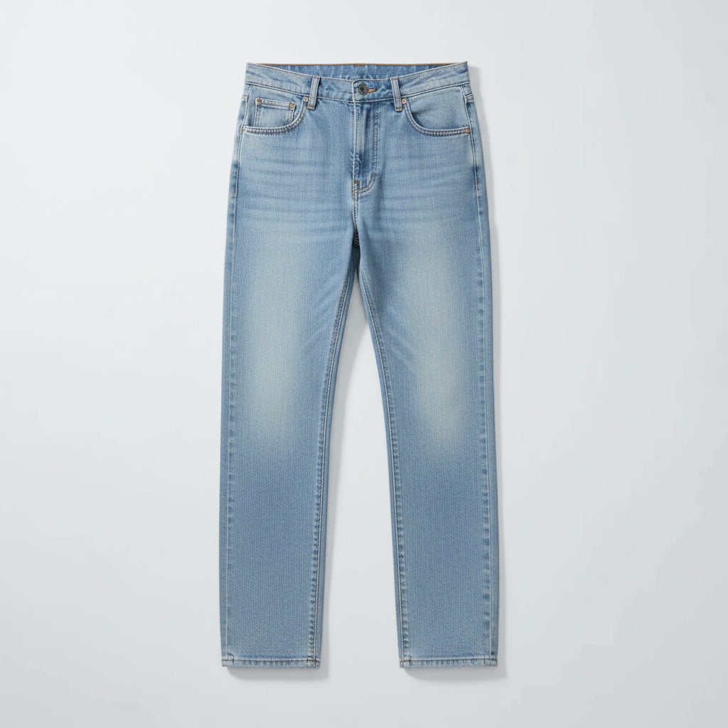 Straight Fit Jeans — Light Blue